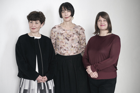 What, How & for Whom/WHW, Direktorinnen Kunsthalle Wien (v.l.n.r.): Nataša Ilić, Sabina Sabolović, Ivet Ćurlin, Foto: Damir Žižić, 2019